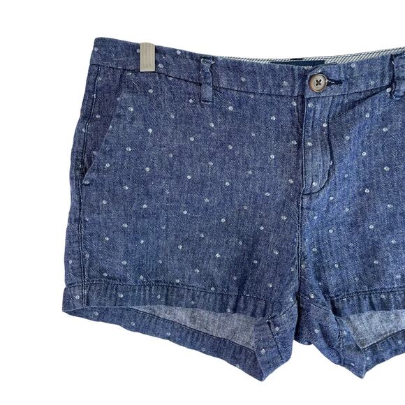 OLD NAVY Women's Linen Blend Everyday Shorts Polka Dot Size 8 Summer Lightweight - Picture 3 of 6